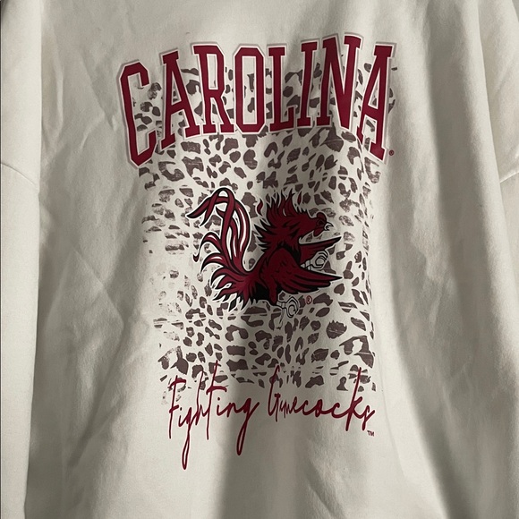 gameday couture Sweaters - Carolina Graphic Crew Neck Sweater - White